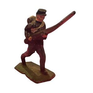 Vintage Lead Figure Britains Civil War Soldier Lead 1.5" Tall